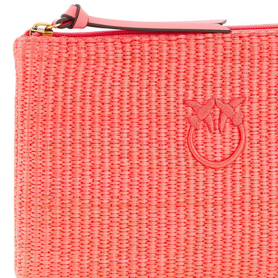 Pinko Raffia Clutch