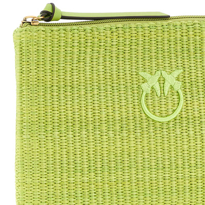 Pinko Raffia Clutch