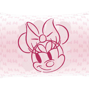 Character Strawberry Cream - Blush 100% Cotton Double Bedsheet - Disney Minnie By Spaces
