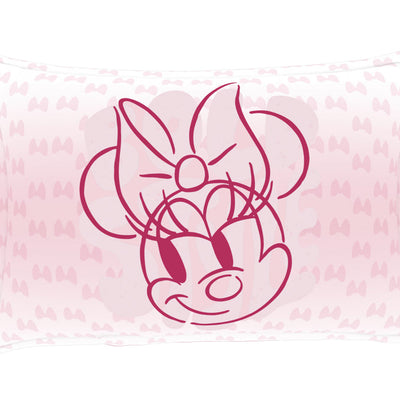 Character Strawberry Cream - Blush 100% Cotton Double Bedsheet - Disney Minnie By Spaces