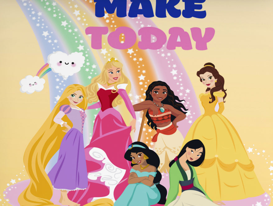 Character Golden Haze - Yellow 100% Cotton Double Bedsheet - Disney Princess By Spaces
