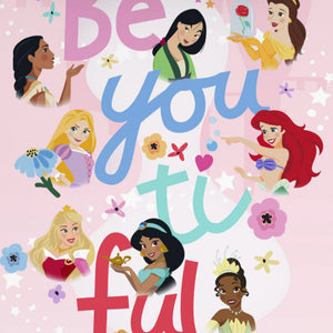 Character Rose Shadow - Pink 100% Cotton Single Bedsheet - Disney Princess By Spaces