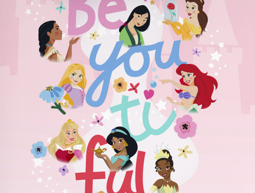 Character Rose Shadow - Pink 100% Cotton Single Bedsheet - Disney Princess By Spaces