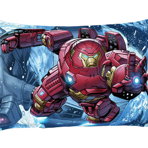 Character Indigo Bunting - Blue 100% Cotton Single Bedsheet - Marvel Iron Man By Spaces