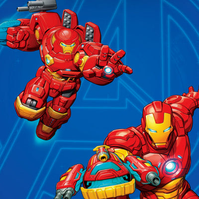 Character Indigo Bunting - Blue 100% Cotton Single Bedsheet - Marvel Iron Man By Spaces