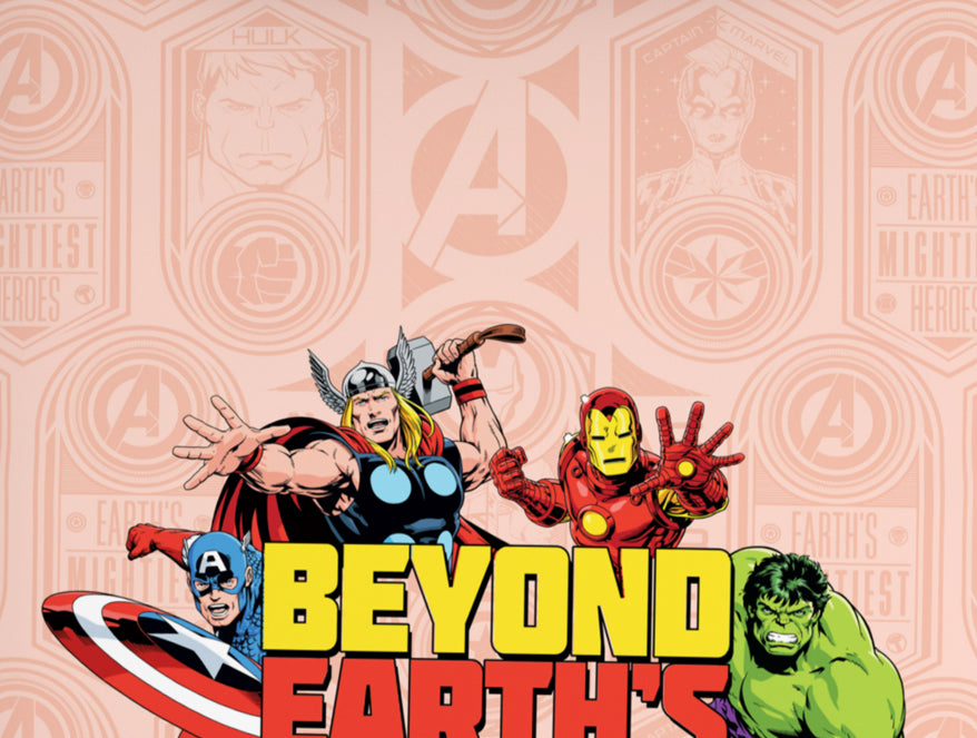 Character Tropical Peach - Light Orange 100% Cotton Single Bedsheet - Marvel Avengers By Spaces