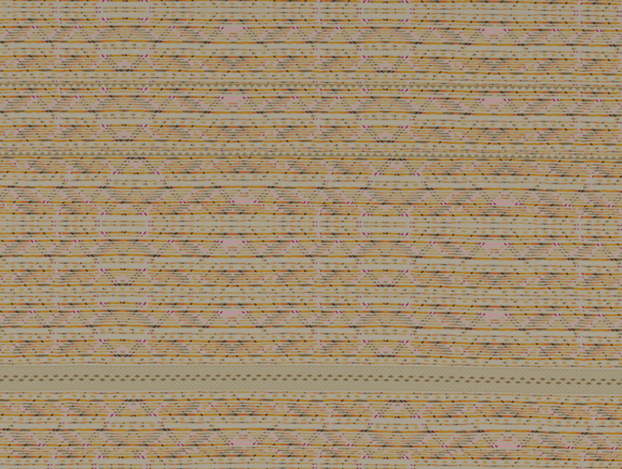 Geometric Angora - Beige 100% Cotton King Fitted Sheet - Gypsy By Spaces