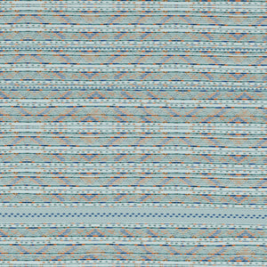 Geometric Iced Aqua - Light Blue 100% Cotton King Fitted Sheet - Gypsy By Spaces