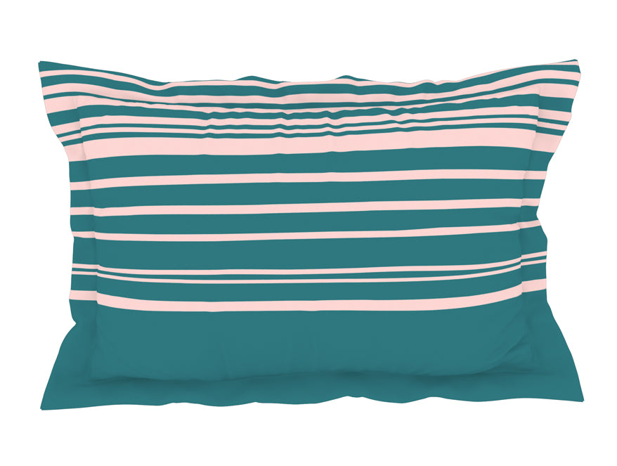 Geometric Shrinking Violet - Light Pink 100% Cotton King Fitted Sheet - Gypsy By Spaces
