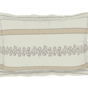 Geometric Colud Dancer - White 100% Cotton King Fitted Sheet - Gypsy By Spaces