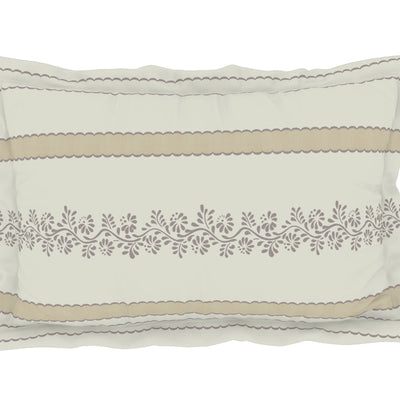 Geometric Colud Dancer - White 100% Cotton King Fitted Sheet - Gypsy By Spaces