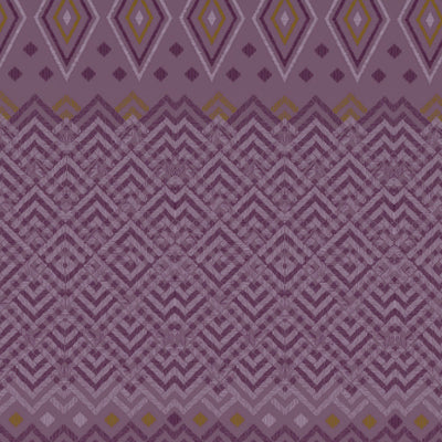 Geometric Sea Fog - Violet 100% Cotton King Fitted Sheet - Geospace By Spaces