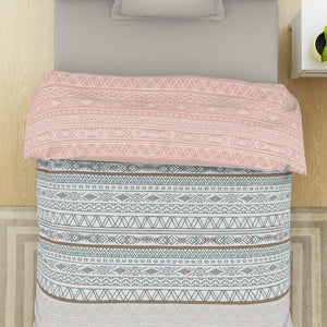 Geometric Moon Bean - Light Beam 100% Cotton Shell Single Quilt / AC Comforter - Gypsy By Spaces