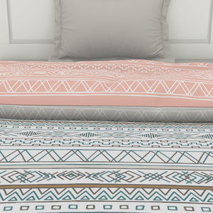Geometric Moon Bean - Light Beam 100% Cotton Shell Single Quilt / AC Comforter - Gypsy By Spaces