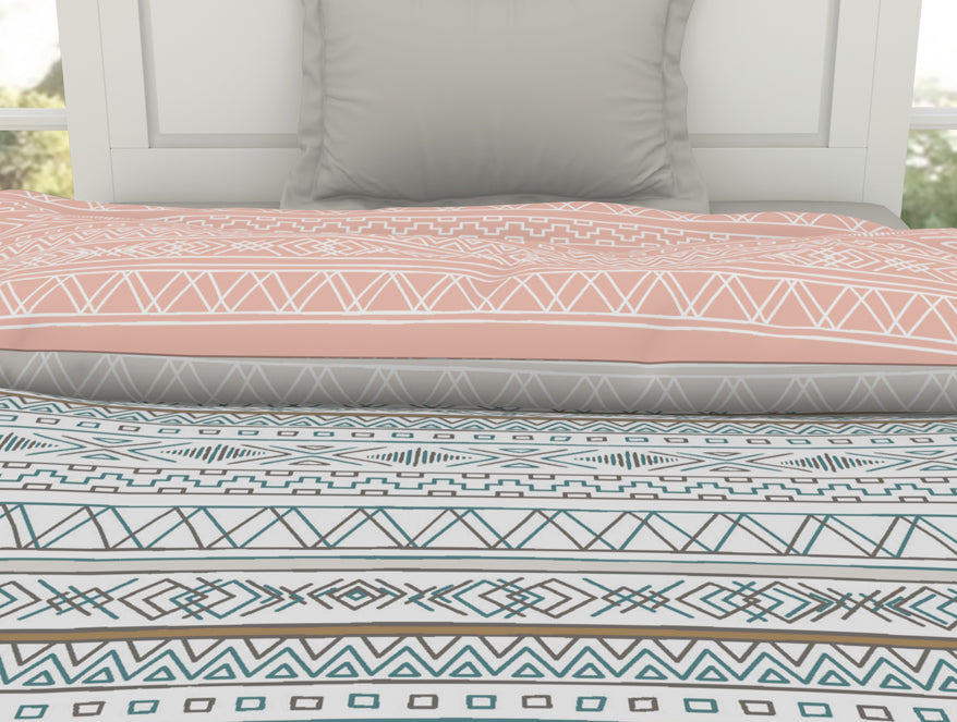 Geometric Moon Bean - Light Beam 100% Cotton Shell Single Quilt / AC Comforter - Gypsy By Spaces
