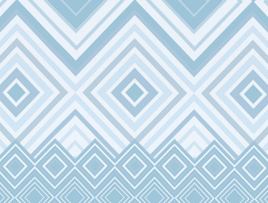 Geometric Dream Blue - Light Blue 100% Cotton Shell Single Quilt / AC Comforter - Geospace By Spaces