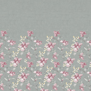 Floral Moon Rock - Grey 100% Cotton Shell Double Quilt / AC Comforter - Bohemia By Spaces