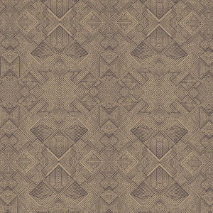 Geometric Sand - Brown 100% Cotton Shell Double Quilt / AC Comforter - Geospace By Spaces