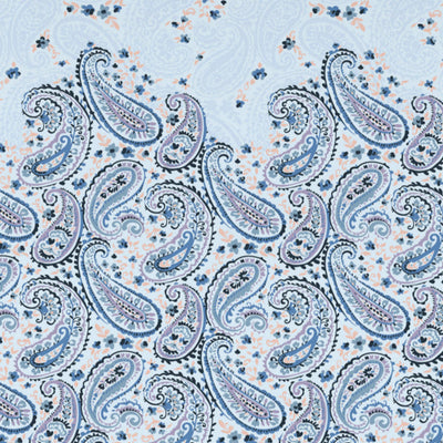 Ornate Cerulean - Blue 100% Cotton Double Bedsheet - Bohemia By Spaces