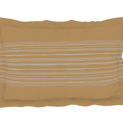 Geometric Nimbus Colud - Light Grey 100% Cotton Double Bedsheet - Geospace By Spaces