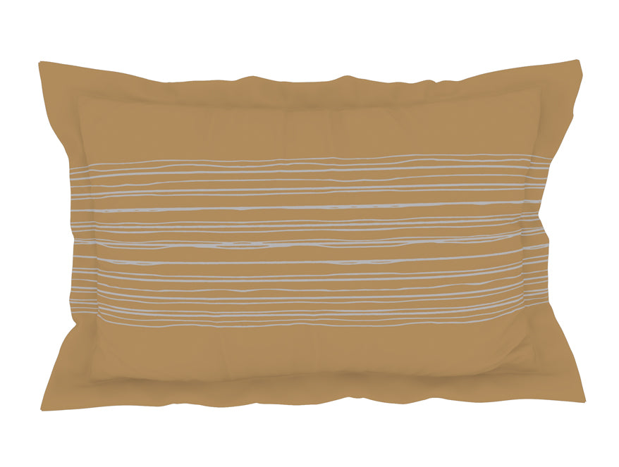 Geometric Nimbus Colud - Light Grey 100% Cotton Double Bedsheet - Geospace By Spaces