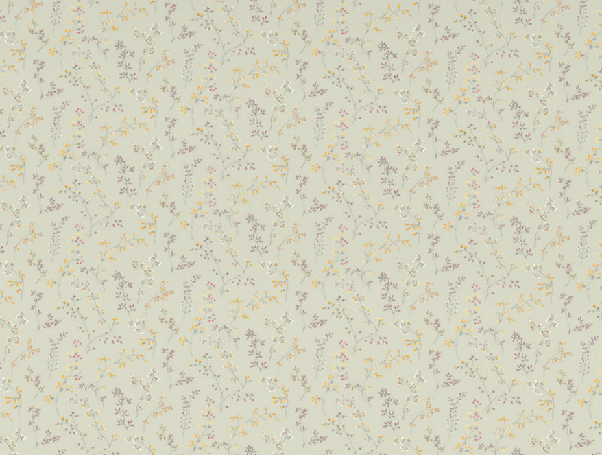 Floral Mystic Blue - Light Grey 100% Cotton Shell Double Quilt / AC Comforter - Bohemia By Spaces