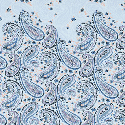 Floral Cerulean - Blue 100% Cotton Shell Single Quilt / AC Comforter - Bohemia By Spaces