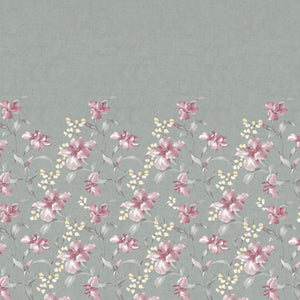 Floral Moon Rock - Grey 100% Cotton Shell Single Quilt / AC Comforter - Bohemia By Spaces