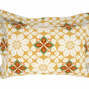 Floral Super Lemon - Yellow Microfibre Double Bedsheet - Adore By Welspun