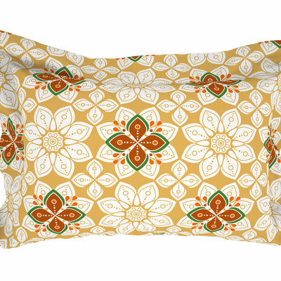 Floral Super Lemon - Yellow Microfibre Double Bedsheet - Adore By Welspun