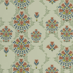 Floral Pear Sorbet - Light Yellow 100% Cotton Double Bedsheet - Queens Garden By Spaces