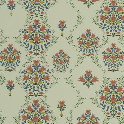 Floral Pear Sorbet - Light Yellow 100% Cotton Double Bedsheet - Queens Garden By Spaces
