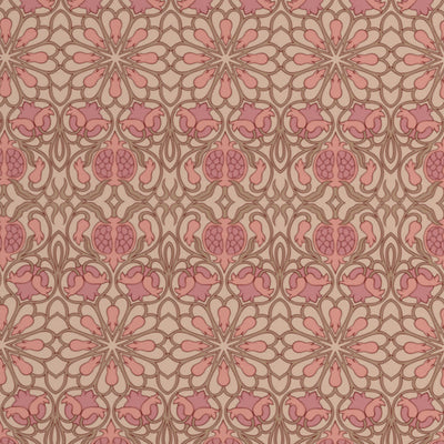 Floral Pink Salt - Light Pink 100% Cotton Double Bedsheet - Queens Garden By Spaces