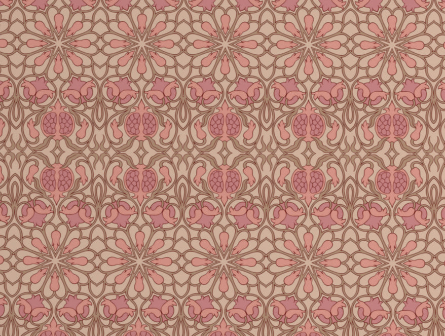 Floral Pink Salt - Light Pink 100% Cotton Double Bedsheet - Queens Garden By Spaces