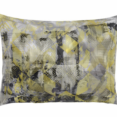 Geometric Micro Chip - Grey Cotton Viscose Double Bedsheet - Starry Night By Spaces