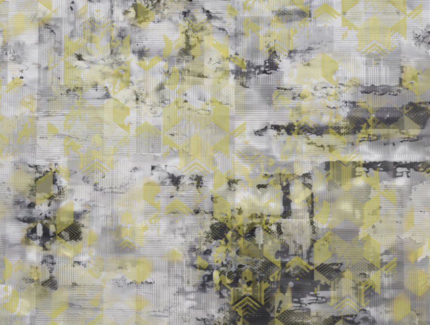 Geometric Micro Chip - Grey Cotton Viscose Double Bedsheet - Starry Night By Spaces