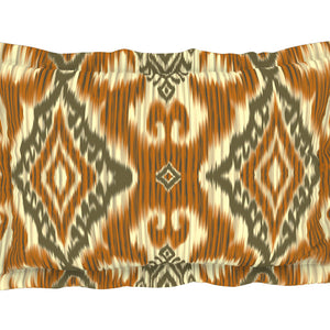 Geometric Citrus - Yellow 100% Cotton Shell Bed In A Bag - Ikkat By Spaces