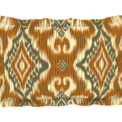 Geometric Citrus - Yellow 100% Cotton Shell Bed In A Bag - Ikkat By Spaces