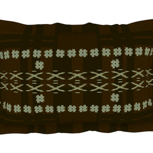 Geometric Gothic Olive - Dark Brown 100% Cotton Shell Bed In A Bag - Ikkat By Spaces