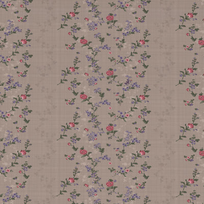 Floral Mauve Morn - Violet 100% Cotton Shell Double Quilt / AC Comforter - Lattice By Spaces