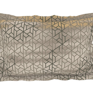 Geometric Pumice Stone - Taupe 100% Cotton King Fitted Sheet - Patterna By Spaces