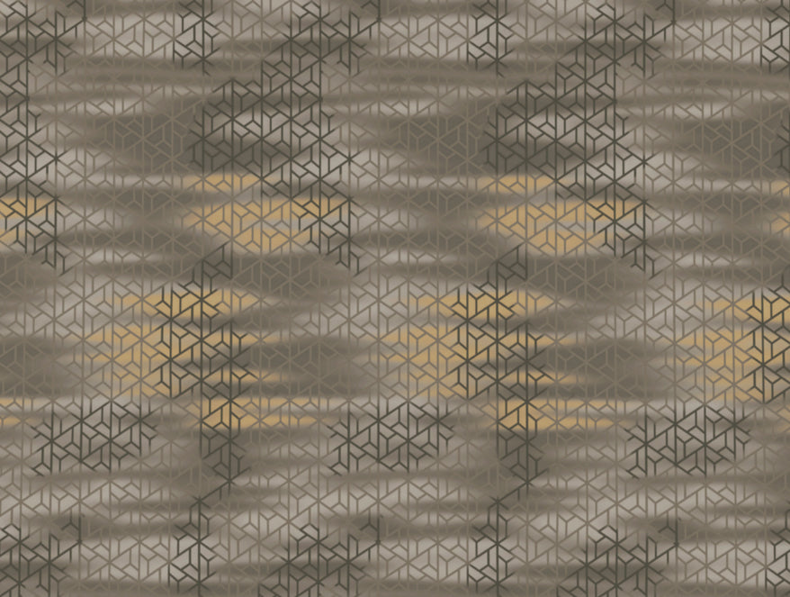 Geometric Pumice Stone - Taupe 100% Cotton King Fitted Sheet - Patterna By Spaces