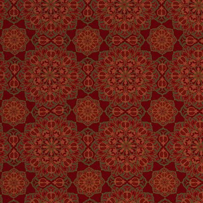 Floral Barbados Cherry - Red 100% Cotton Double Bedsheet - Aurum By Spaces