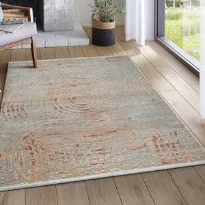 Rust Colorfast Woven Carpet - Asher By Spaces