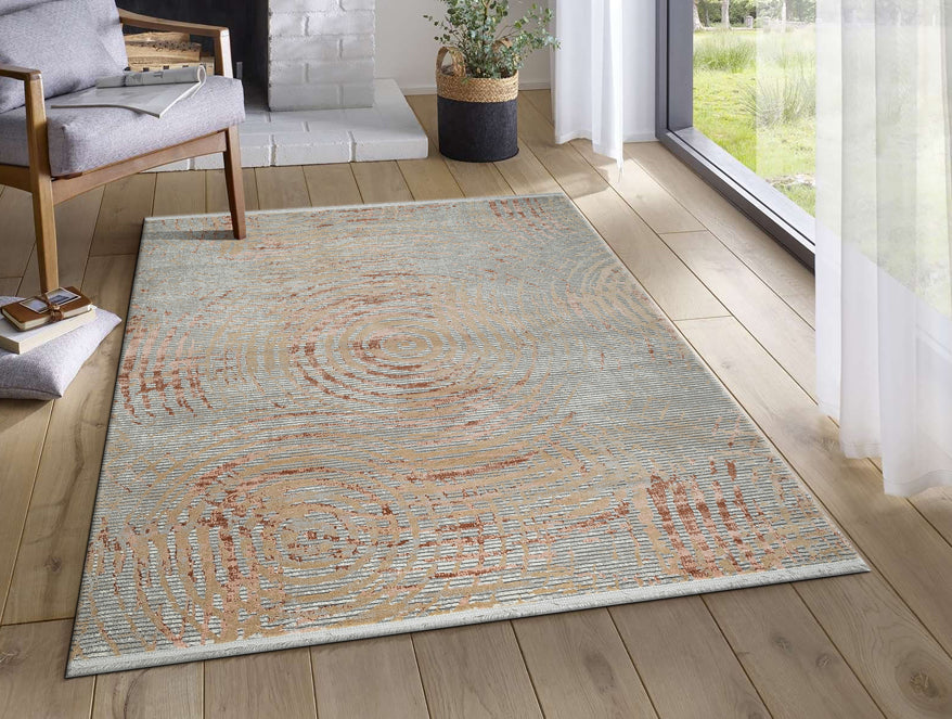 Rust Colorfast Woven Carpet - Asher By Spaces