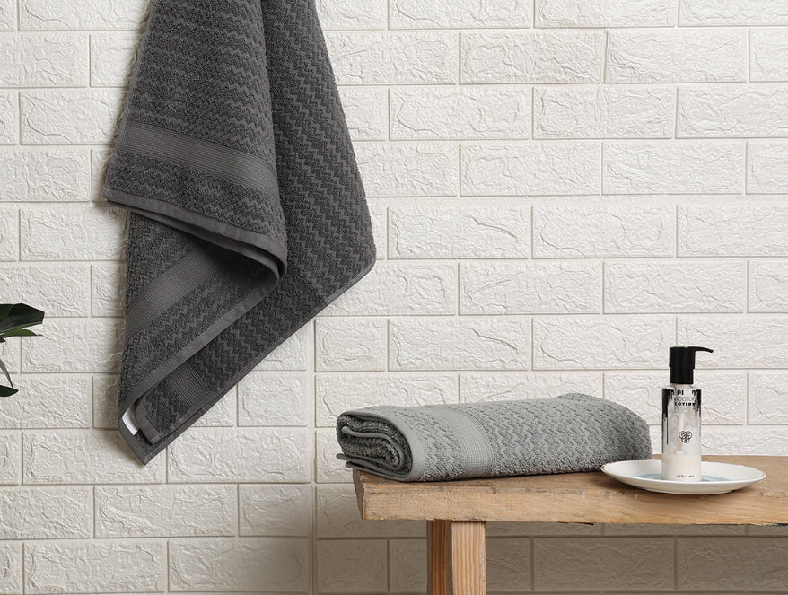 Multi 2 Piece 100% Cotton Bath Towel - Adore By Welspun