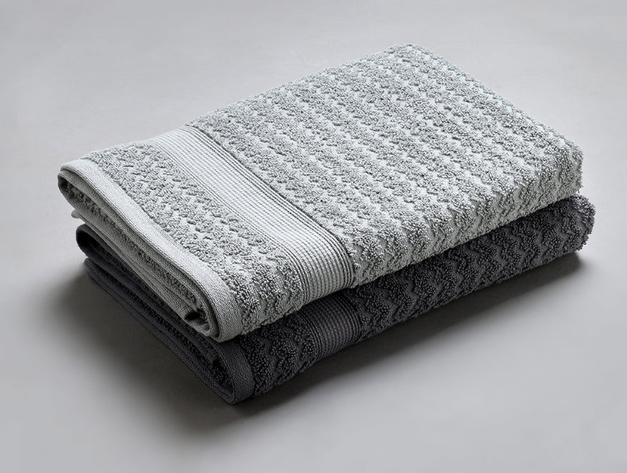 Multi 2 Piece 100% Cotton Bath Towel - Adore By Welspun