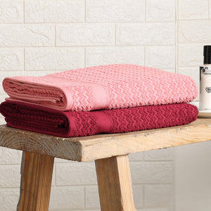 Multi 2 Piece 100% Cotton Bath Towel Set - Adore By Welspun