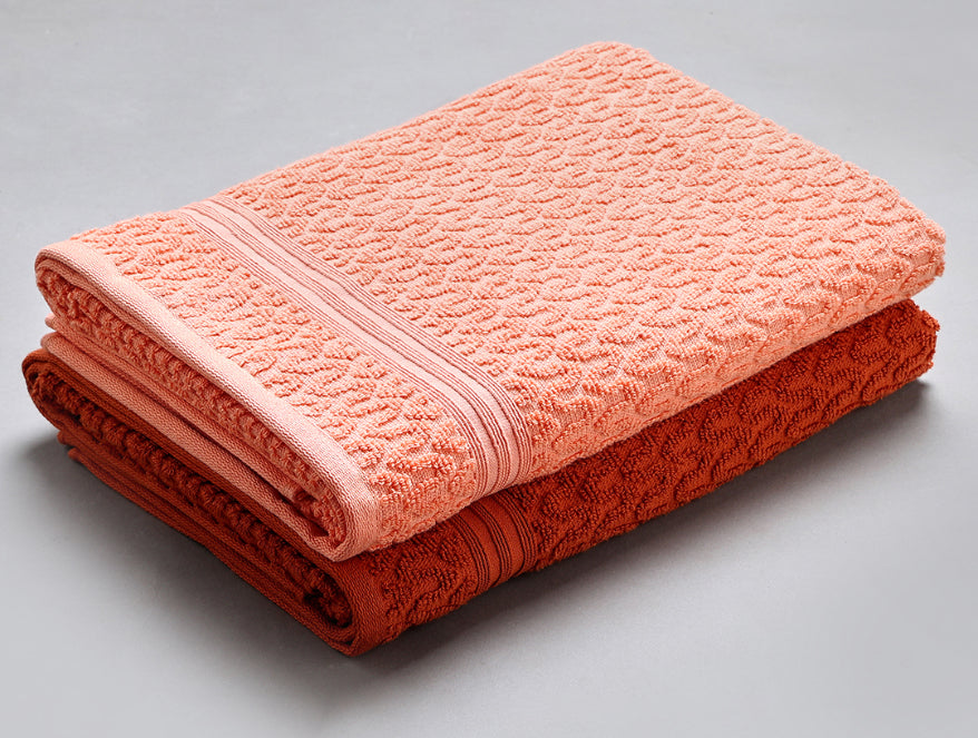 Multi 2 Piece 100% Cotton Bath Towel - Radiance By Spaces