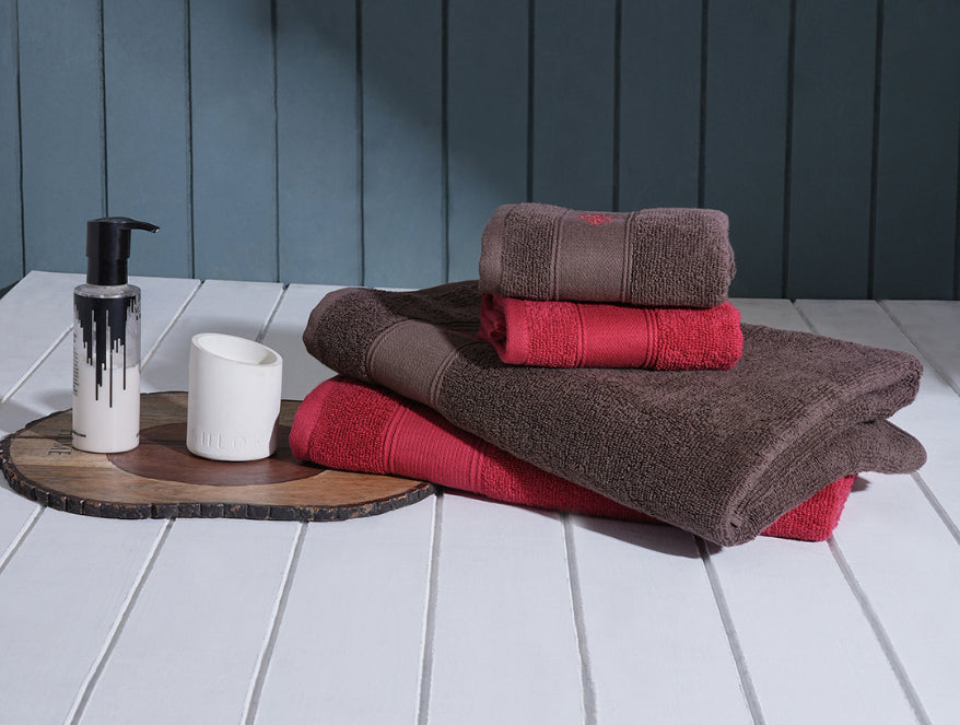 Multi 4 Piece 100% Cotton Towel Combo - Aura By Spaces